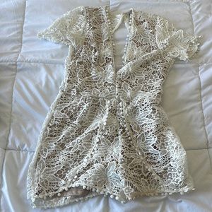 Cute romper lace from Charlotte Russe size small